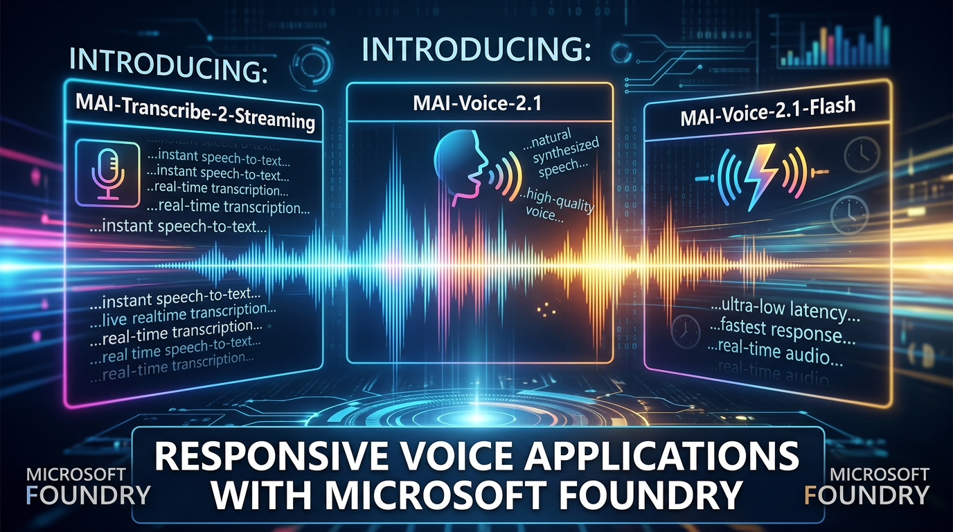 Microsoft Launches New MAI Models for Real-Time Voice Experiences