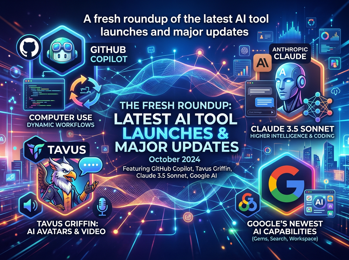 Newly Launched & Updated AI Tools: The Latest AI Updates This Week